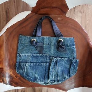 Clare V. Marine in Washed Denim